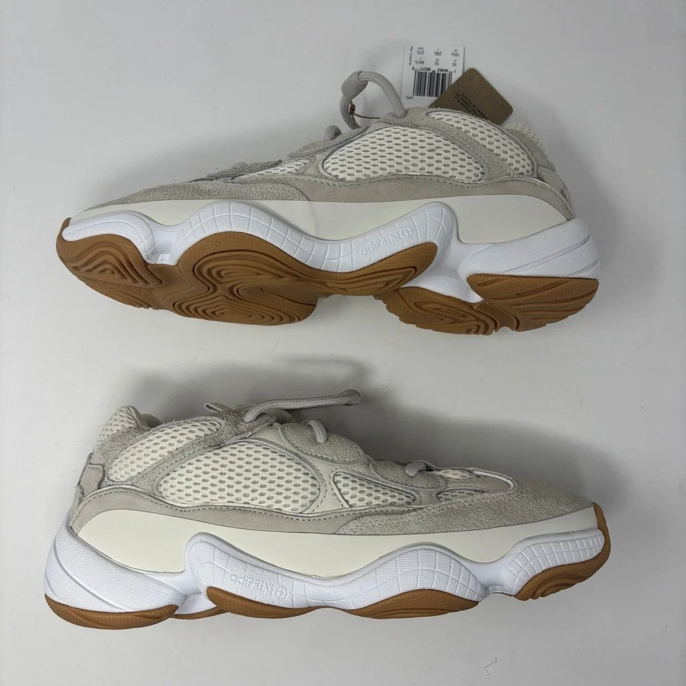 Adidas Yeezy 500 Stone Taupe Mens 10.5 Low Top Sneakers Gum Sole ID1600 NIB Read